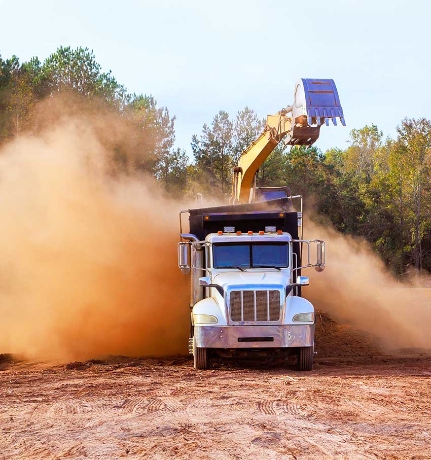 bulk soil-material-delivery